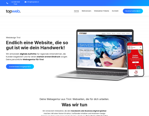 Website-Vorschau von Webagentur Topweb - Wir erstellen Ihre Website
