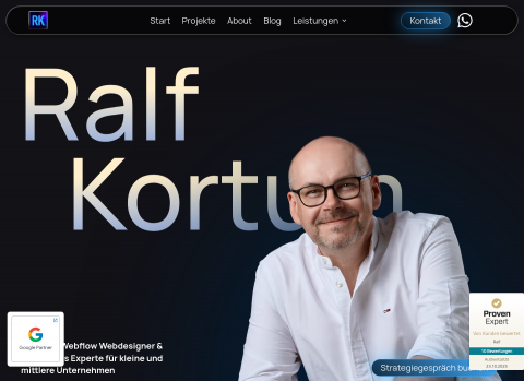 Website-Vorschau von Ralf Kortum Webentwicklung und Design