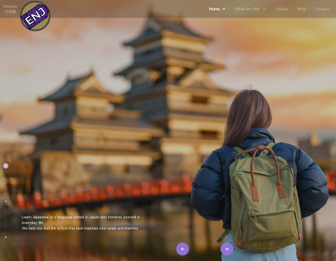 Website-Vorschau von Einfach nach Japan