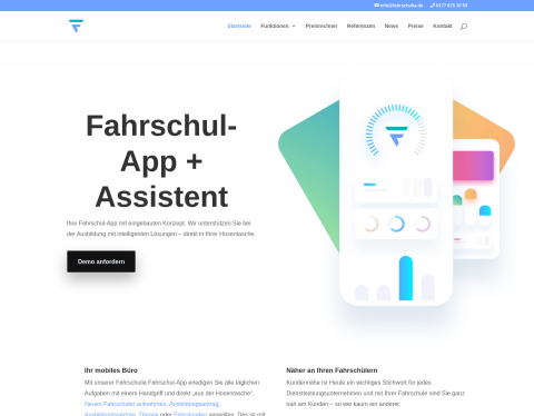 Website-Vorschau von Fahrschulia