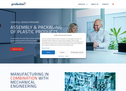 Website-Vorschau von Probotec GmbH