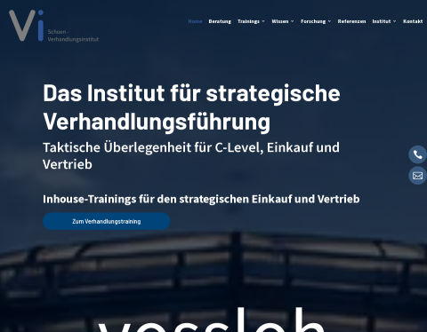 Website-Vorschau von Dr. Raphael Schoen - Verhandlungsinstitut