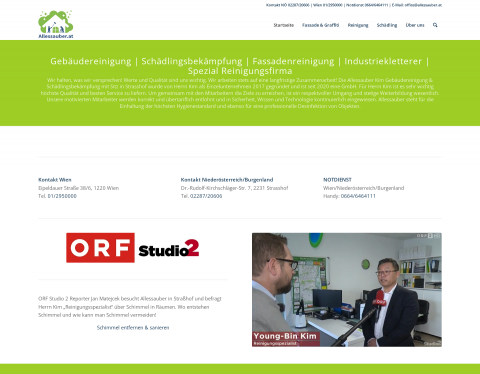 Website-Vorschau von Allessauber Kim Gebäudereinigung Gmbh