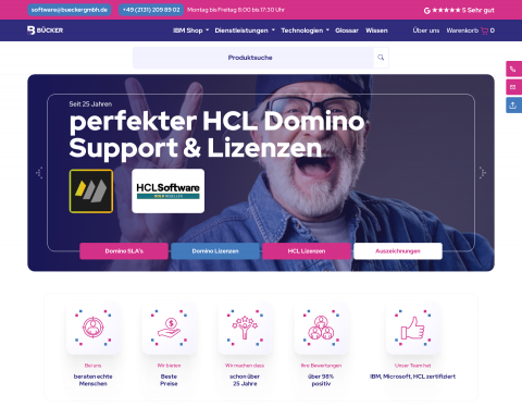 Website-Vorschau von Bücker GmbH