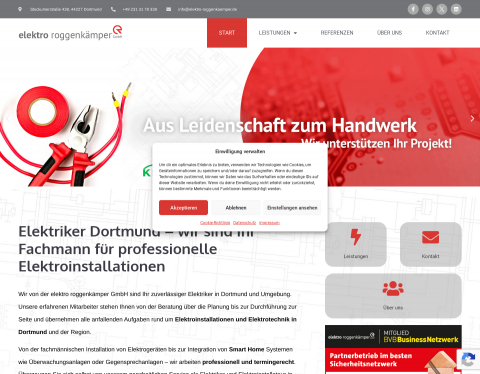 Website-Vorschau von elektro roggenkämper GmbH