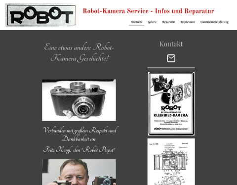 Website-Vorschau von Robot-Kamera Service