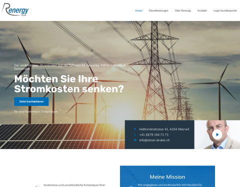 Website-Vorschau von Unabhängiger Strombroker - Renergy Gmbh