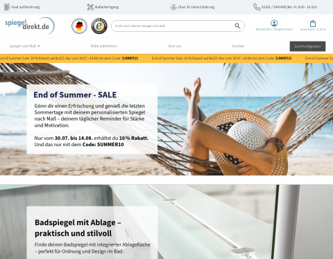 Website-Vorschau von Acura Badsysteme GmbH