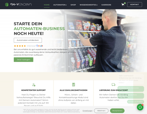 Website-Vorschau von GN-Vending by HCT GmbH