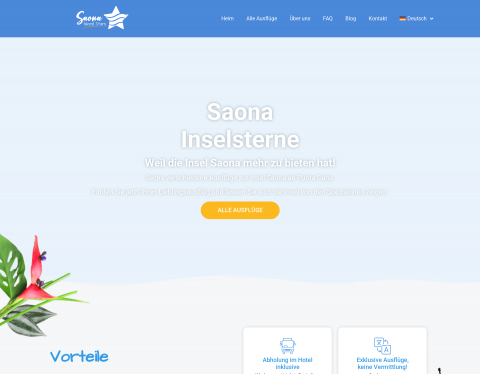 Website-Vorschau von Saona Island Stars