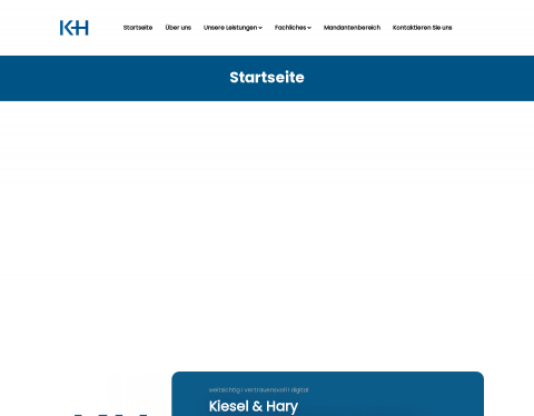 Website-Vorschau von Kiesel & Hary Steuerberater PartG mbB