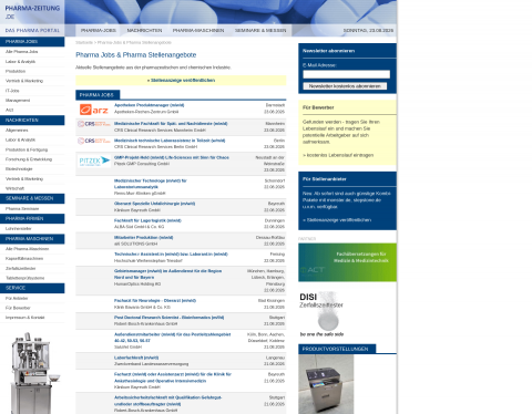 Website-Vorschau von Pharma Stellenangebote & Jobs