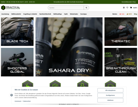 Website-Vorschau von Practical Shooting Solutions