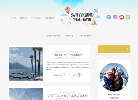 Website-Vorschau von Reiseblog