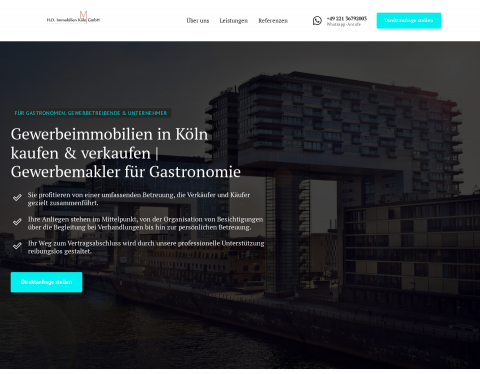 Website-Vorschau von H.O.Immobilien Köln GmbH