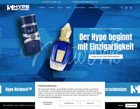 Website-Vorschau von Hype Network