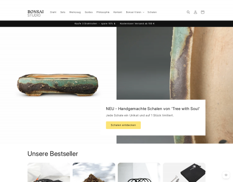 Website-Vorschau von Bonsai Studio