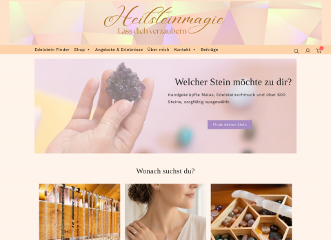 Website-Vorschau von Heilsteinmagie