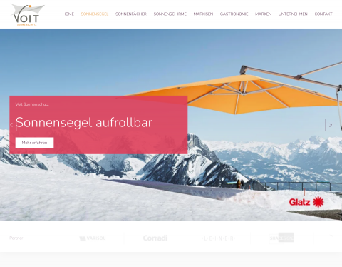 Website-Vorschau von Voit Sonnenschutz