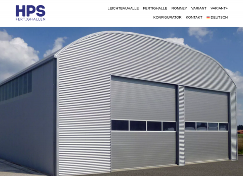 Website-Vorschau von HPS Fertighallen GmbH