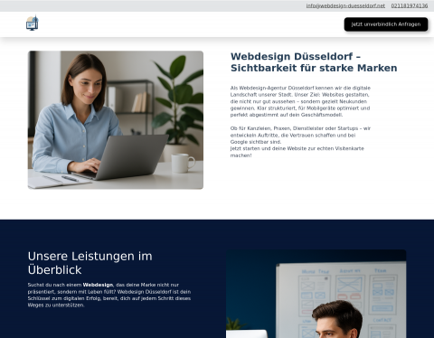 Website-Vorschau von Webdesign Düsseldorf