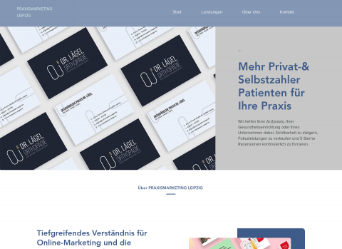 Website-Vorschau von Praxismarketing Leipzig