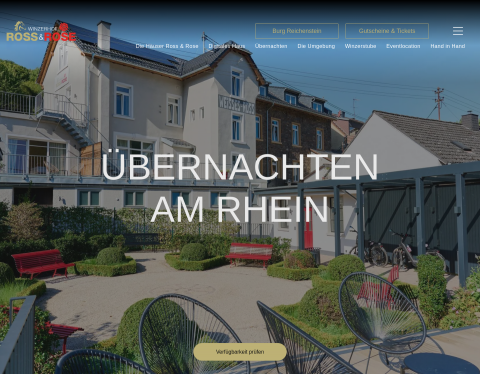Website-Vorschau von Winzerhof Ross & Rose
