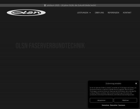 Website-Vorschau von OLSN Faserverbundtechnik - Carbon Composites