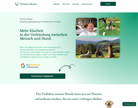 Vorschau von Thomas Moser Tierkommunikation