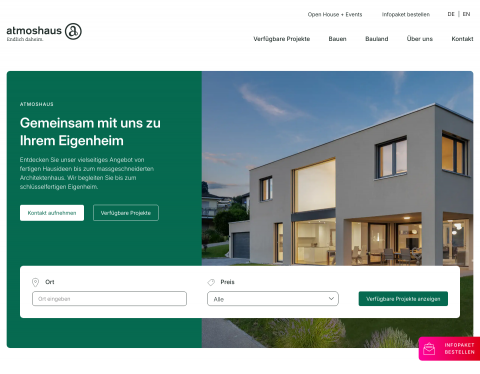 Website-Vorschau von Atomhaus AG
