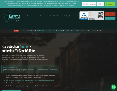 Vorschau von Kfz Sachverständigenbüro WERTZ
