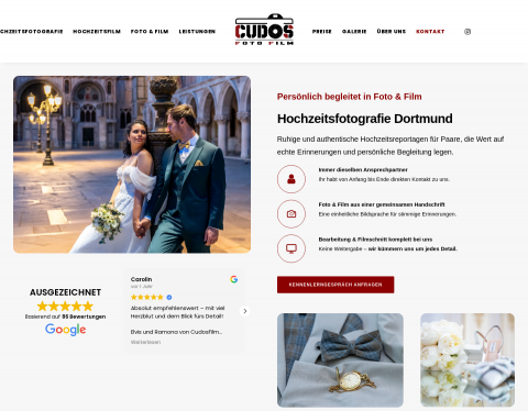 Website-Vorschau von Cudos