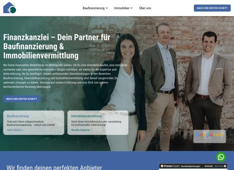 Website-Vorschau von Finanzkanzlei Hintermair