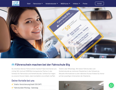 Website-Vorschau von Fahrschule BIG