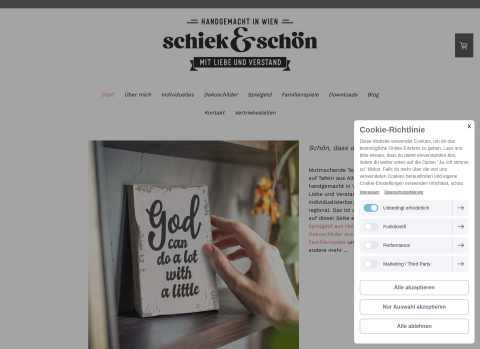 Website-Vorschau von Christliche Dekoschilder