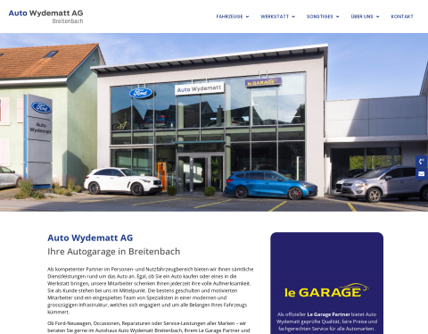 Website-Vorschau von Auto Wydematt AG - Autogarage in Breitenbach