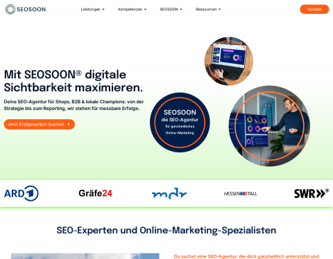 Website-Vorschau von SEOSOON GmbH