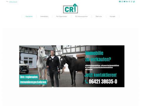 Website-Vorschau von CR Immobilien Marburg