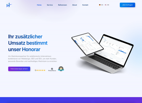 Website-Vorschau von Heartwebdesign