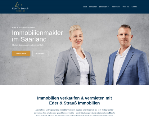 Website-Vorschau von Eder & Strauß Immobilien