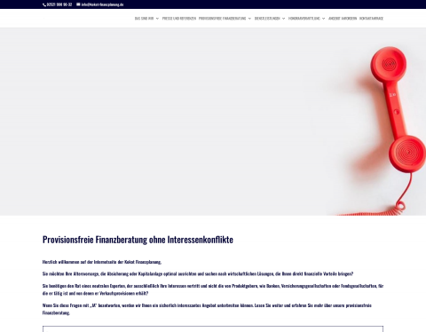 Website-Vorschau von Honorarberatung für Ihre Finanzen