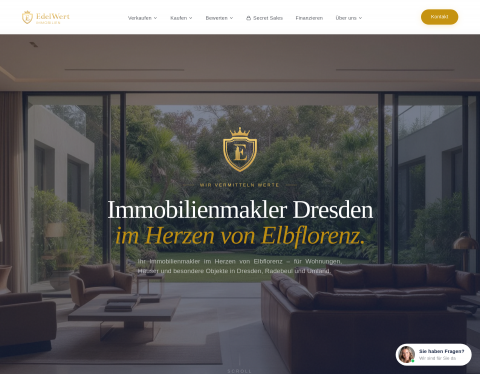 Website-Vorschau von EdelWert Immobilien GmbH