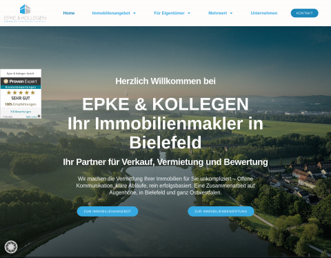 Website-Vorschau von EPKE & KOLLEGEN GmbH | Bielefeld