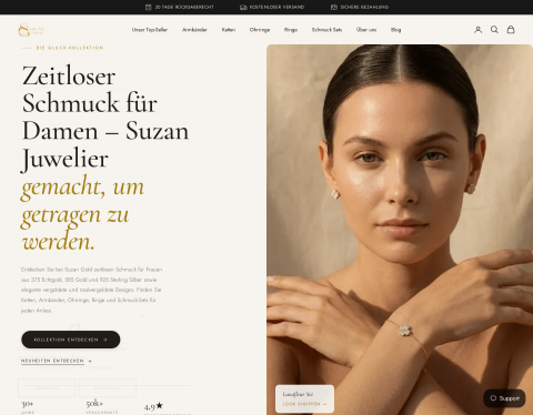 Website-Vorschau von Suzan Gold
