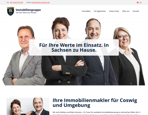 Website-Vorschau von L2 Immobiliengruppe
