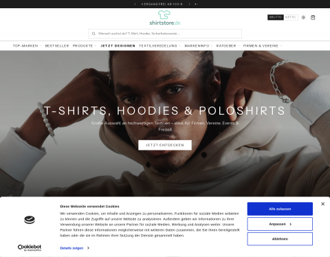 Website-Vorschau von BT Merchandising GmbH - Textildruck & Stickerei Berlin