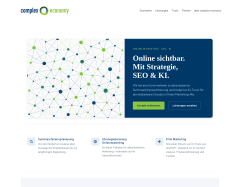 Website-Vorschau von complex economy GmbH