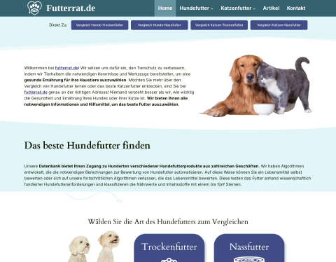 Website-Vorschau von Futterrat.de