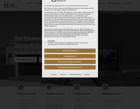 Website-Vorschau von Lau Immobilien