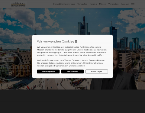 Website-Vorschau von UK Immobilien - Immobilienmakler Frankfurt